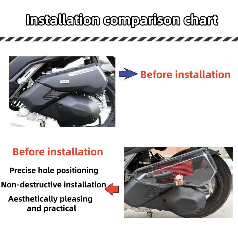 FOR ZONTES 150X Modified Air Filter Cover Transparent Air Filter Shell - Image 3