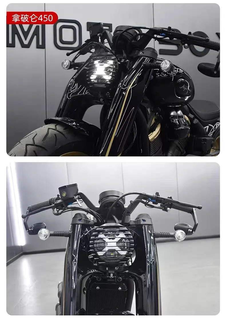 Suitable for BENDA Napoleonbob-450 headlight modification non-destructive installation appearance modification headlight assembl - Image 5
