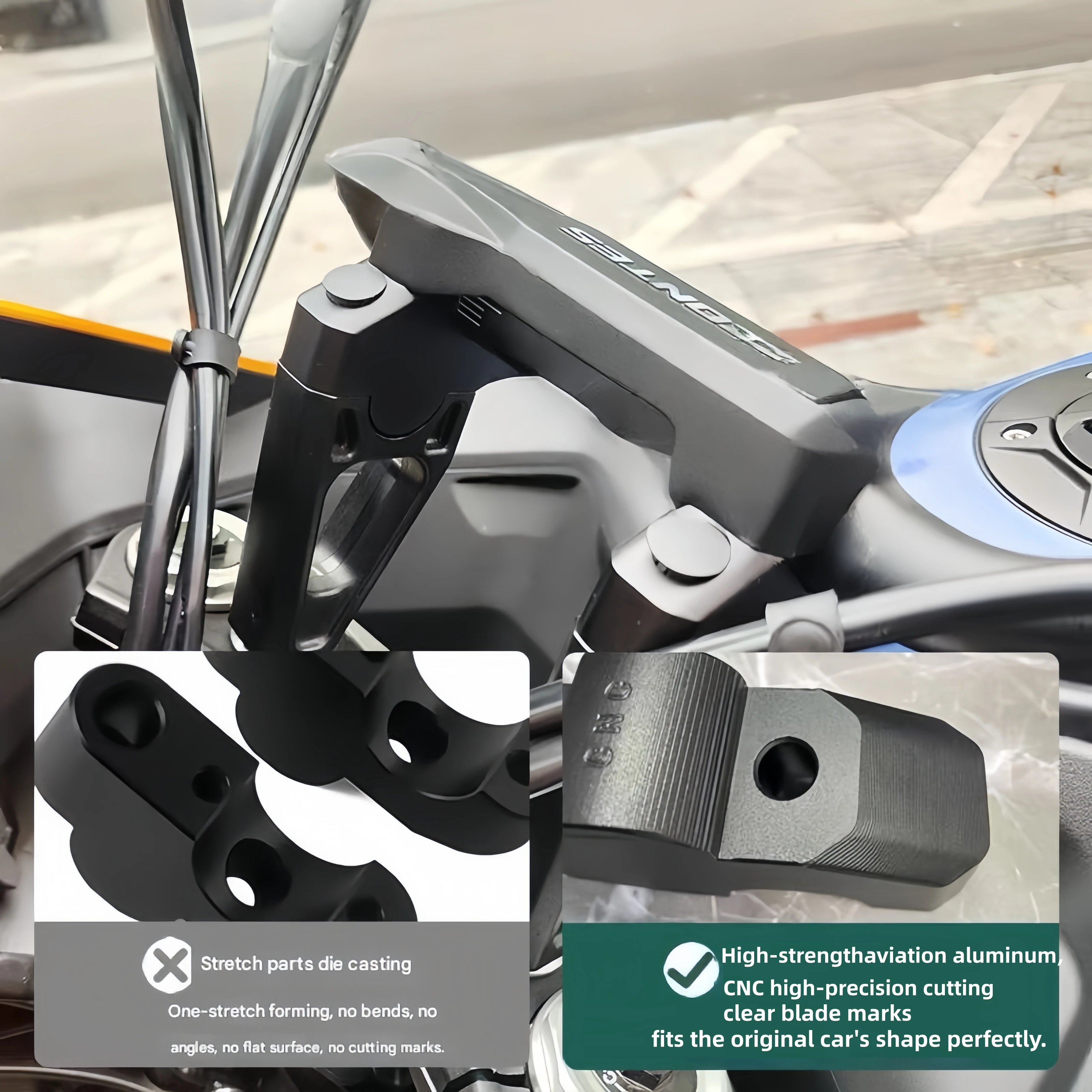 FOR ZONTES 703F 703R Handlebar Raising and Handlebar Adjustment ZT305T Handlebar Modification - Image 4