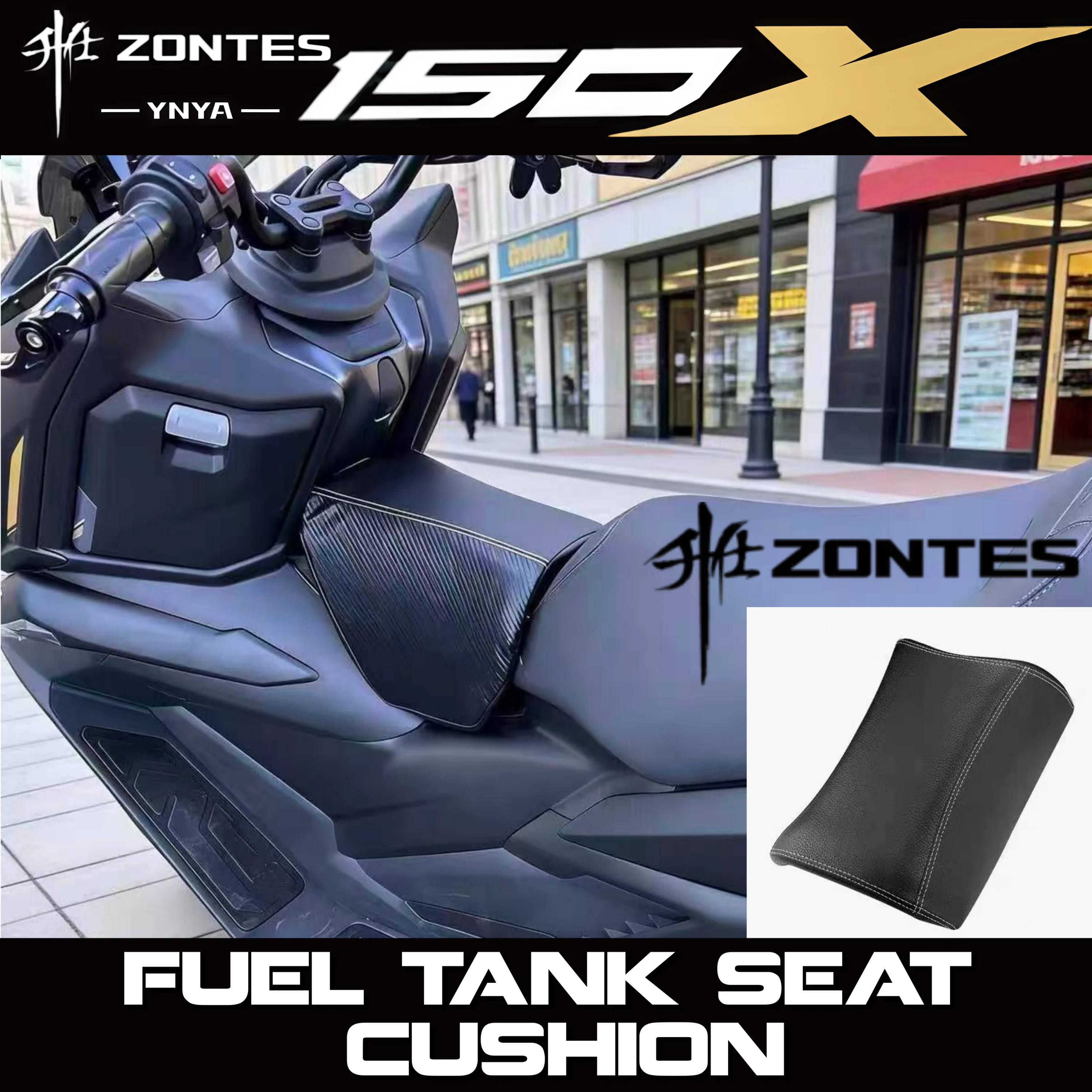 FOR ZONTES 150X /368G /E/K/D Modified Fuel Tank Seat Cushion Child Seat Small Seat Bag Seat Cushion Accessories