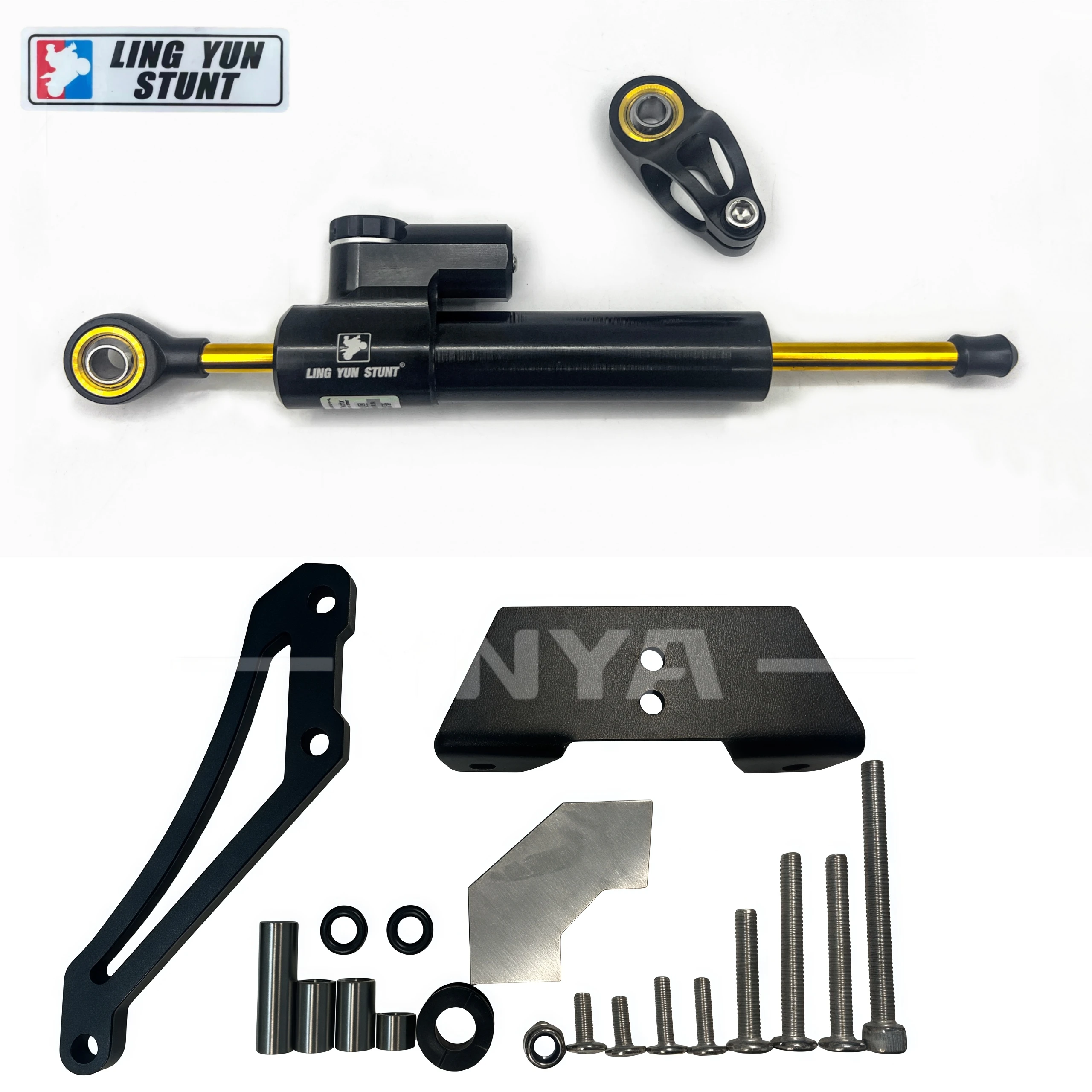 For ZONTES 368G Titanium Ruler directional Damper Bracket Steering Damper Stabilizer Bracket Support Mounting Kit LINGYUN - Image 6