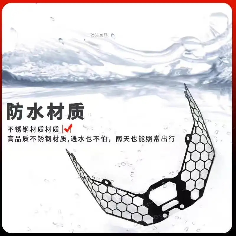 For ZONTES 368G motorcycle headlight protection cover waterproof stainless steel motorcycle modification accessories headlight g - Image 4
