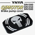 Suitable for QJMOTOR SRV300/350/500 modified brake pump cover retro skull head pump decorative cover accessories aluminum alloy