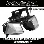 FOR ZONTES 703F Headlight Bracket, Front and Left/Right Headlight Support Strip, Tweeter, Interior USB Charging Cable Cover