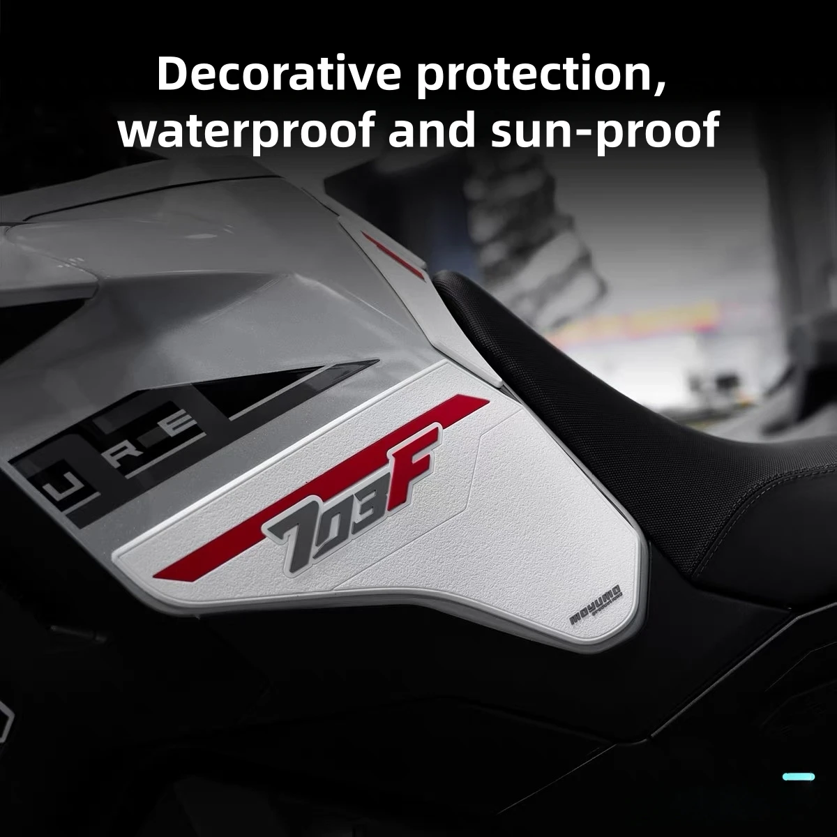 FOR ZONTES 703F Rubber Fuel Tank Sticker, Body Sticker, Anti-collision Sticker, Motorcycle Modification Accessories - Image 6