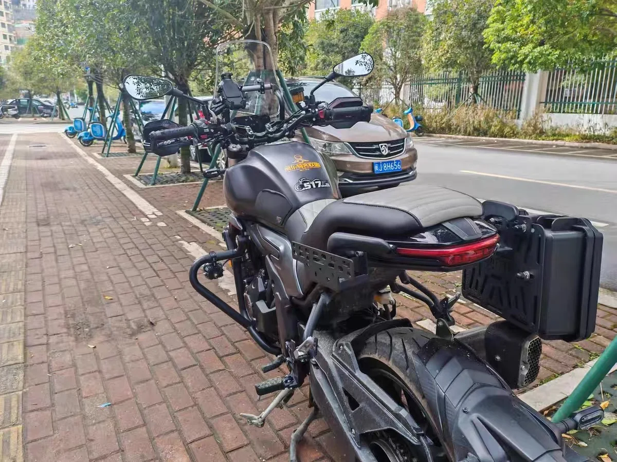 For VOGE 525AC 500 side bag bracket LT mounting system motorcycle tool box spare oil barrel side rack - Image 4