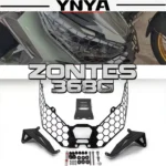 For ZONTES 368G motorcycle headlight protection cover waterproof stainless steel motorcycle modification accessories headlight g