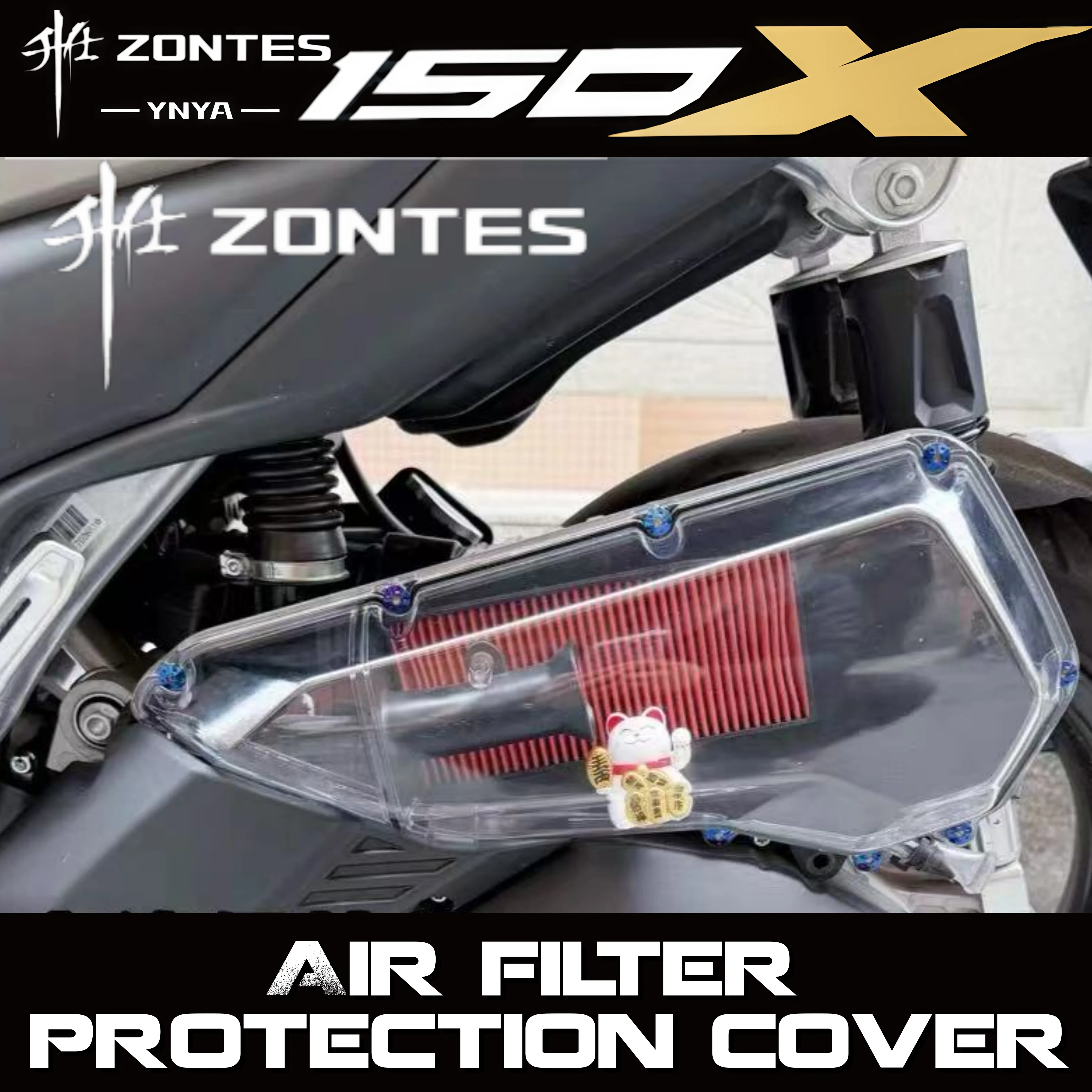 FOR ZONTES 150X Modified Air Filter Cover Transparent Air Filter Shell