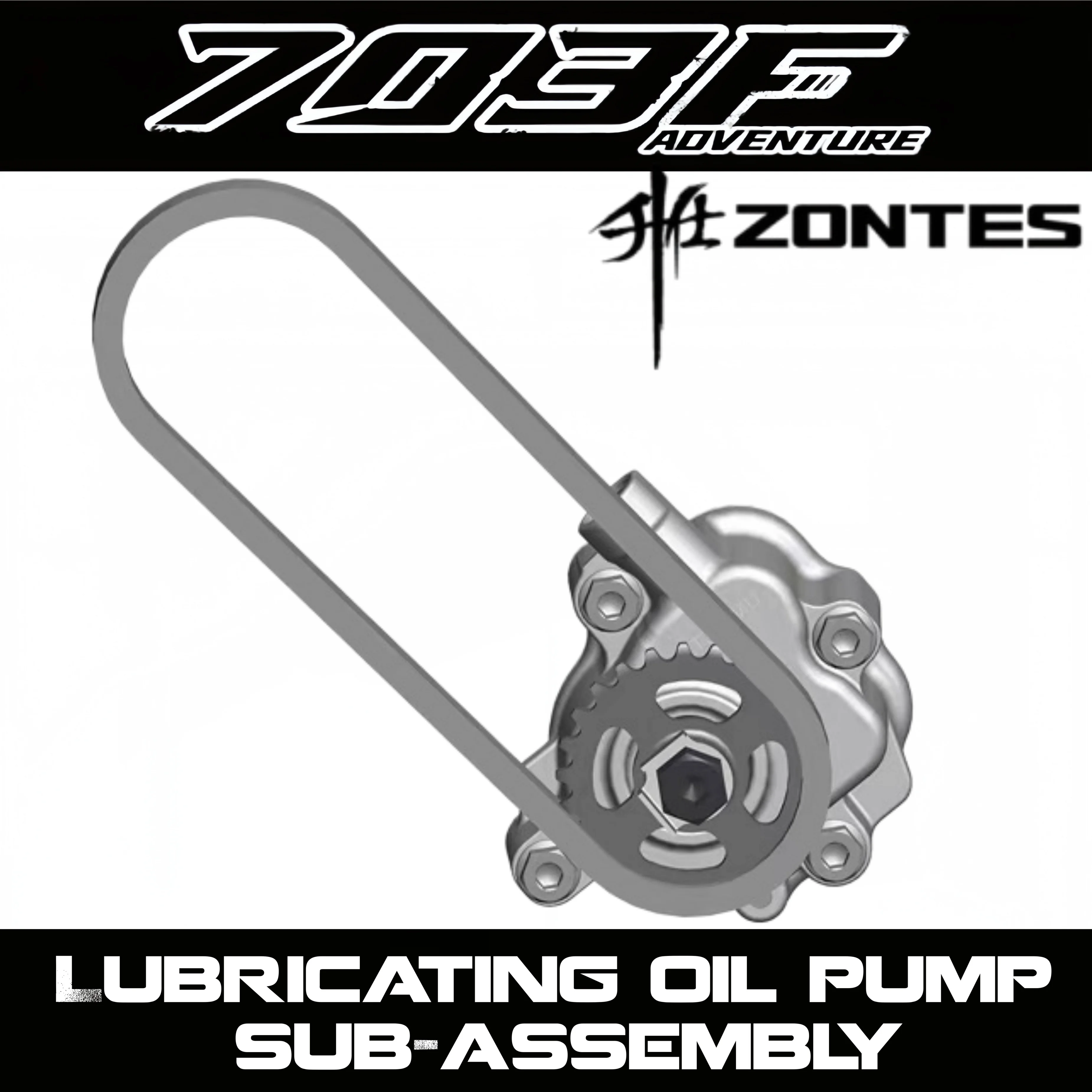 FOR ZONTES 703F lubrication machine oil pump sub-assembly, oil pump seat, driven chain, gear, roller chain, original parts.