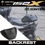 FOR ZONTES 150X/125X Rear Seat Backrest, Motorcycle-Specific Modified Lumbar Support,Rear Rack-Non-destructive installation