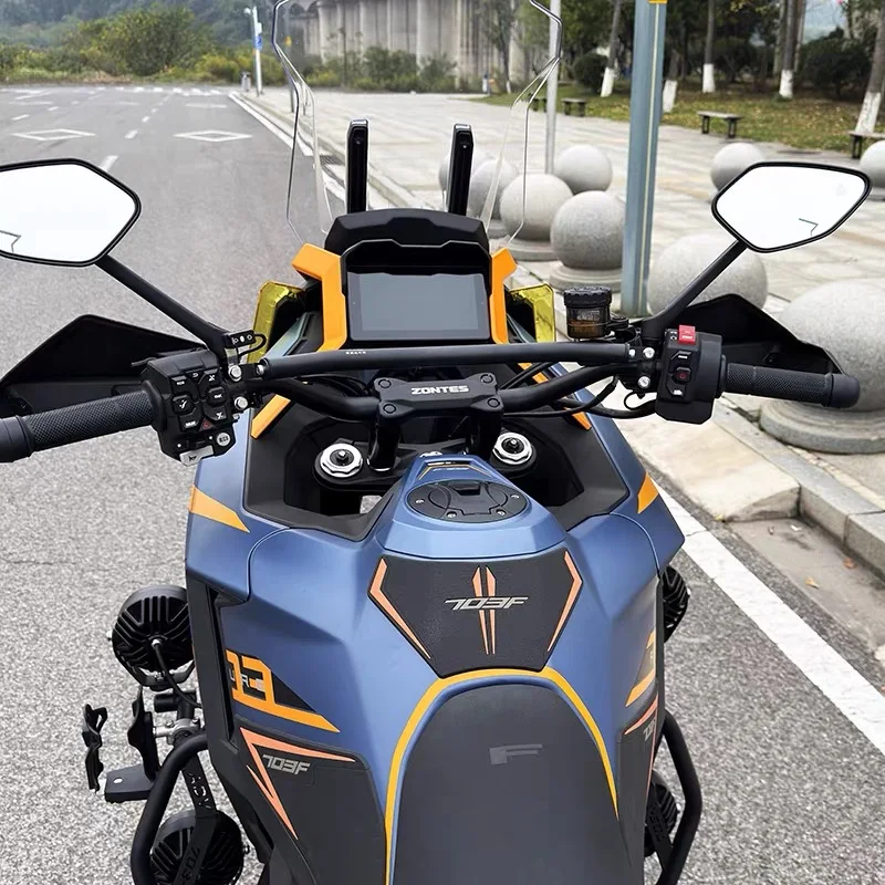 FOR ZONTES 703F Modified Handlebar Motorcycle Phone Holder Headrest Extender Navigation Mount - Image 2