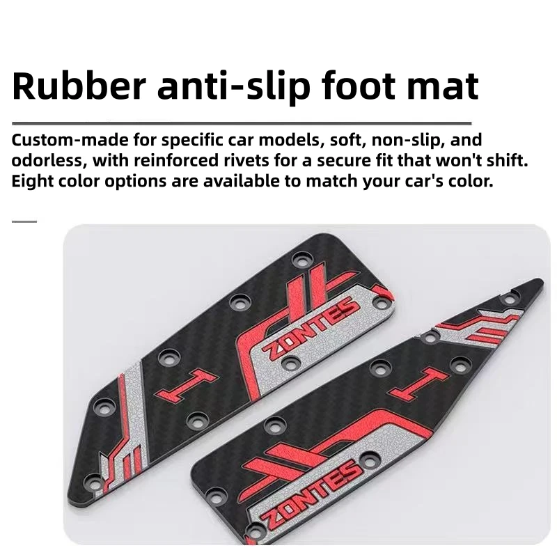 FOR ZONTES 150X Foot Pads, Motorcycle Foot Pedal Pads, Rubber Anti-slip, Non-destructive Modification Accessories - Image 2