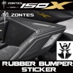 FOR ZONTES 150X Rubber Anti-collision Sticker,Vehicle Exterior Protection Film Accessories,Scratch Protection Modification Parts
