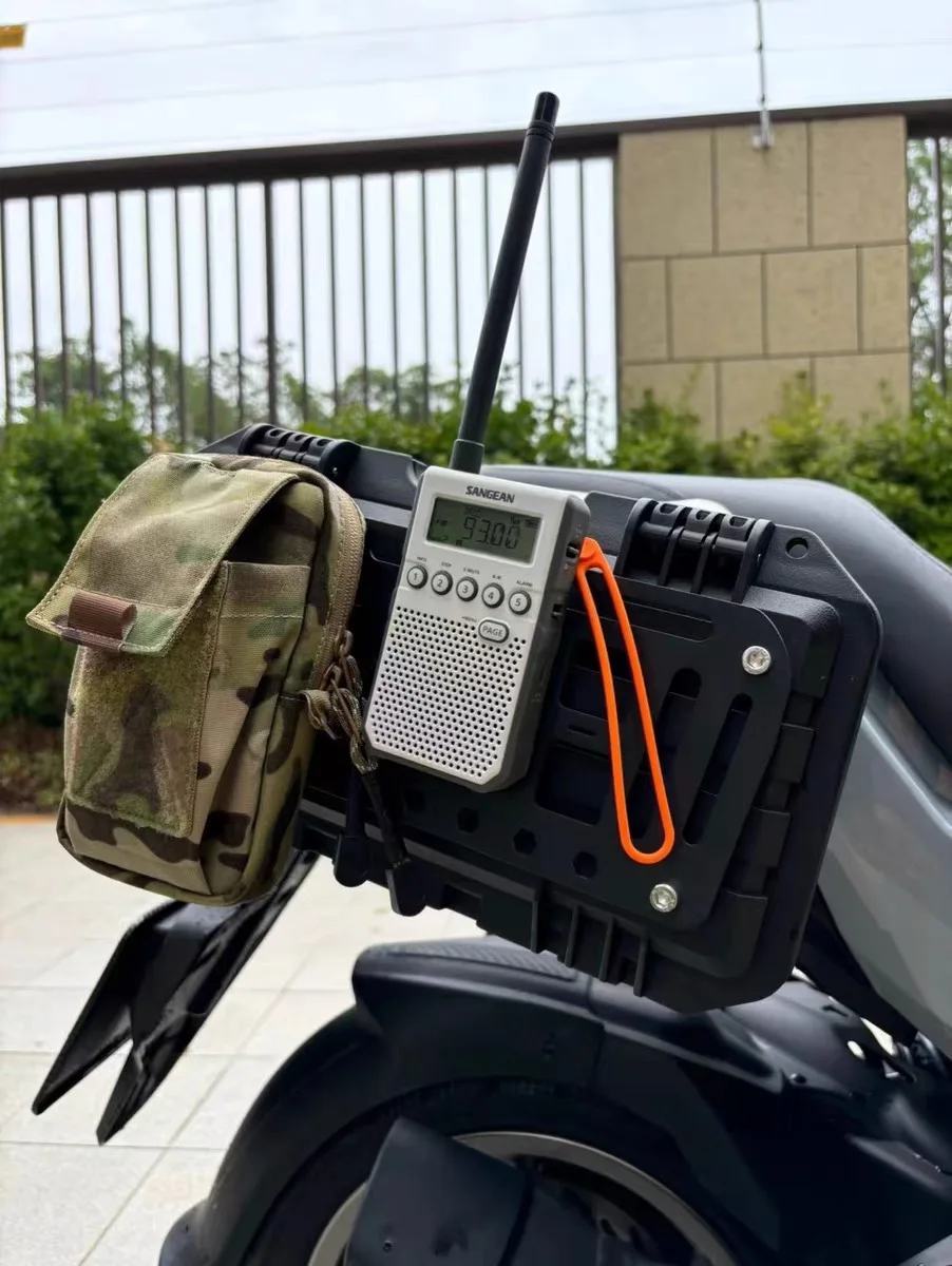 For SYM Husky150 motorcycle side bag bracket mounting side box waterproof side bag spare oil barrel camping expansion - Image 5