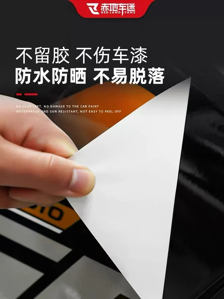 FOR ZONTES 150X rear reflective stickers, decorative accessories, safety warning film, mudguard modification - Image 4