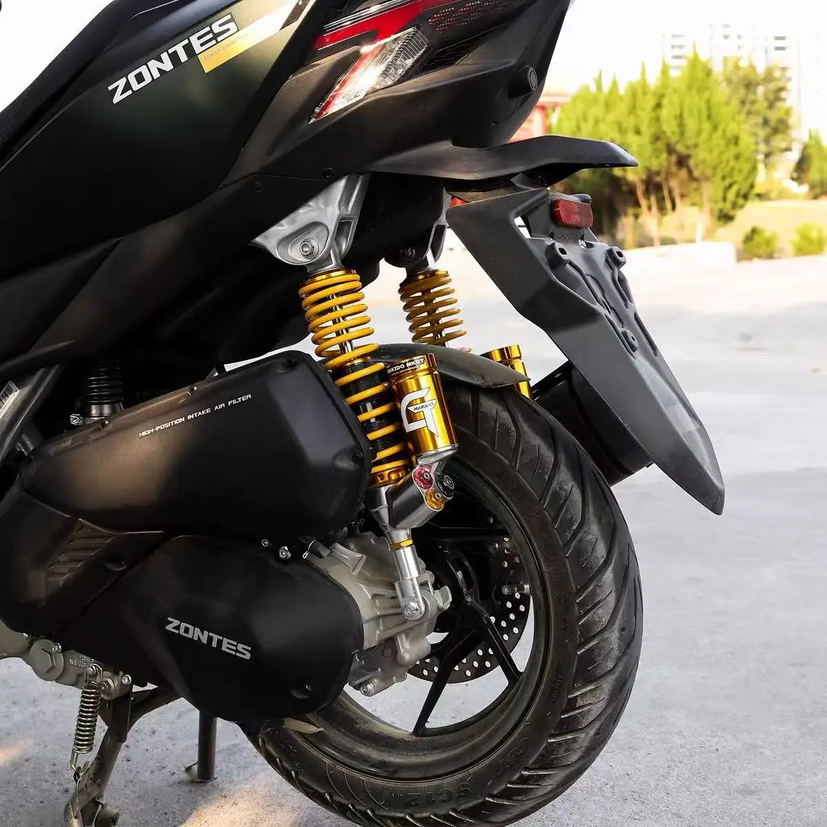 FOR ZONTES 150X / HONDA PCX160 Modified with AEIF- MKGT Adjustable Dual Damping Rear Suspension - Image 2