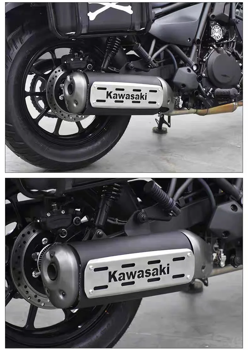 For Kawasaki Eliminator 500/500SE modified exhaust pipe tail section anti-scalding protective cover decorative cover accessories - Image 2