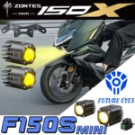 FOR ZONTES 125X150X F150-S Concealed Motorcycle Led Driving Lights Spotlight Small Size High-power 60W Superbright Lamps Front Fog