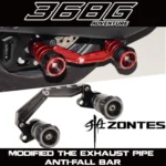 FOR ZONTES 2024 368G/E/D/M Exhaust Pipe Protective Bar ZT368E/G Exhaust Protective Bar CNC Anti-fall Ball