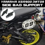For Yamaha XSR900/MT09 side bag brackets, mountable waterproof bags, panniers, spare fuel cans, and other accessories.