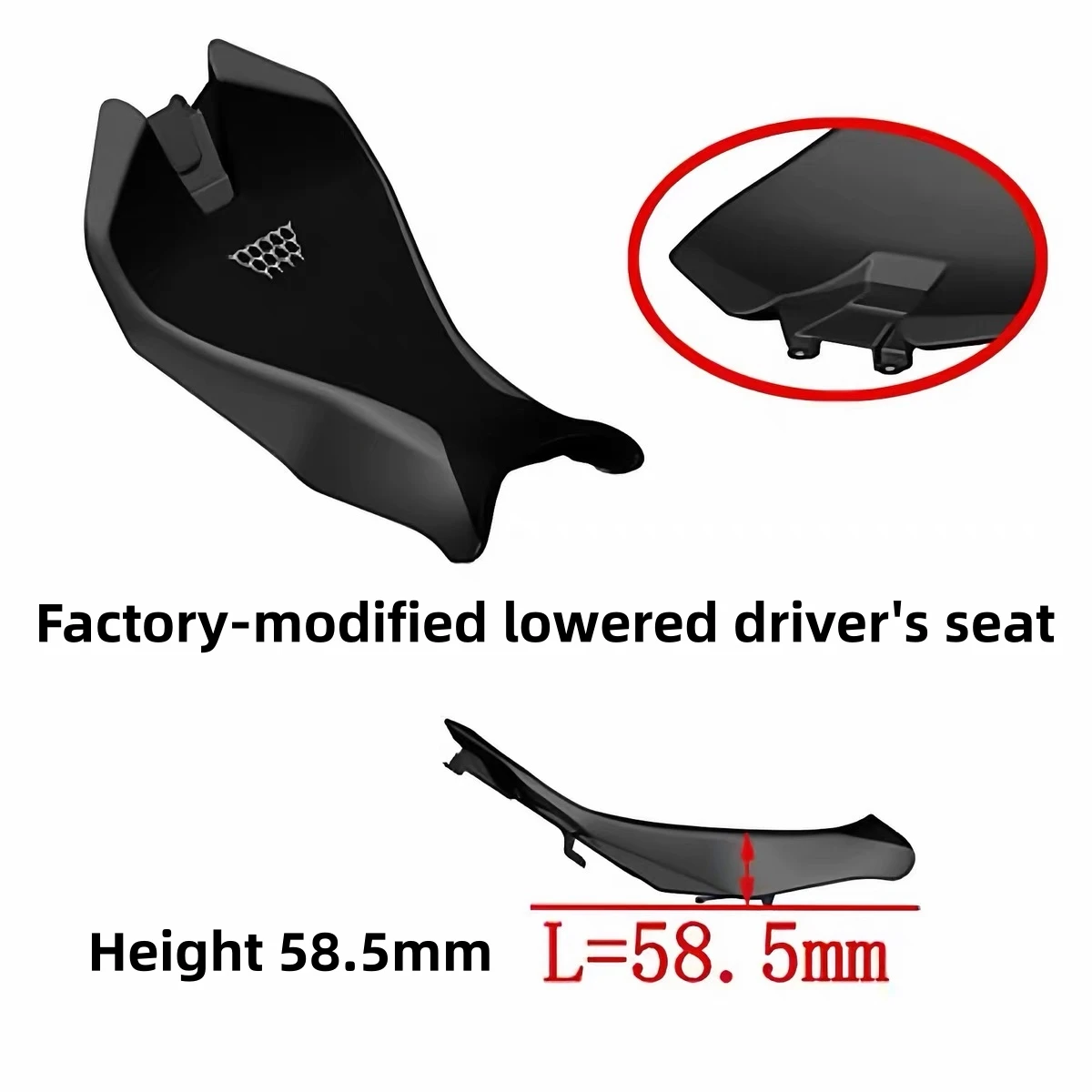 For ZONTES 703R seat modification, lowering seat height, rear seat cushion, front and rear seat cushion accessories. - Image 2