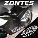 For ZONTES 368D 368E 368M 368K modified stainless steel pedals non-slip wear-resistant foot pad accessories
