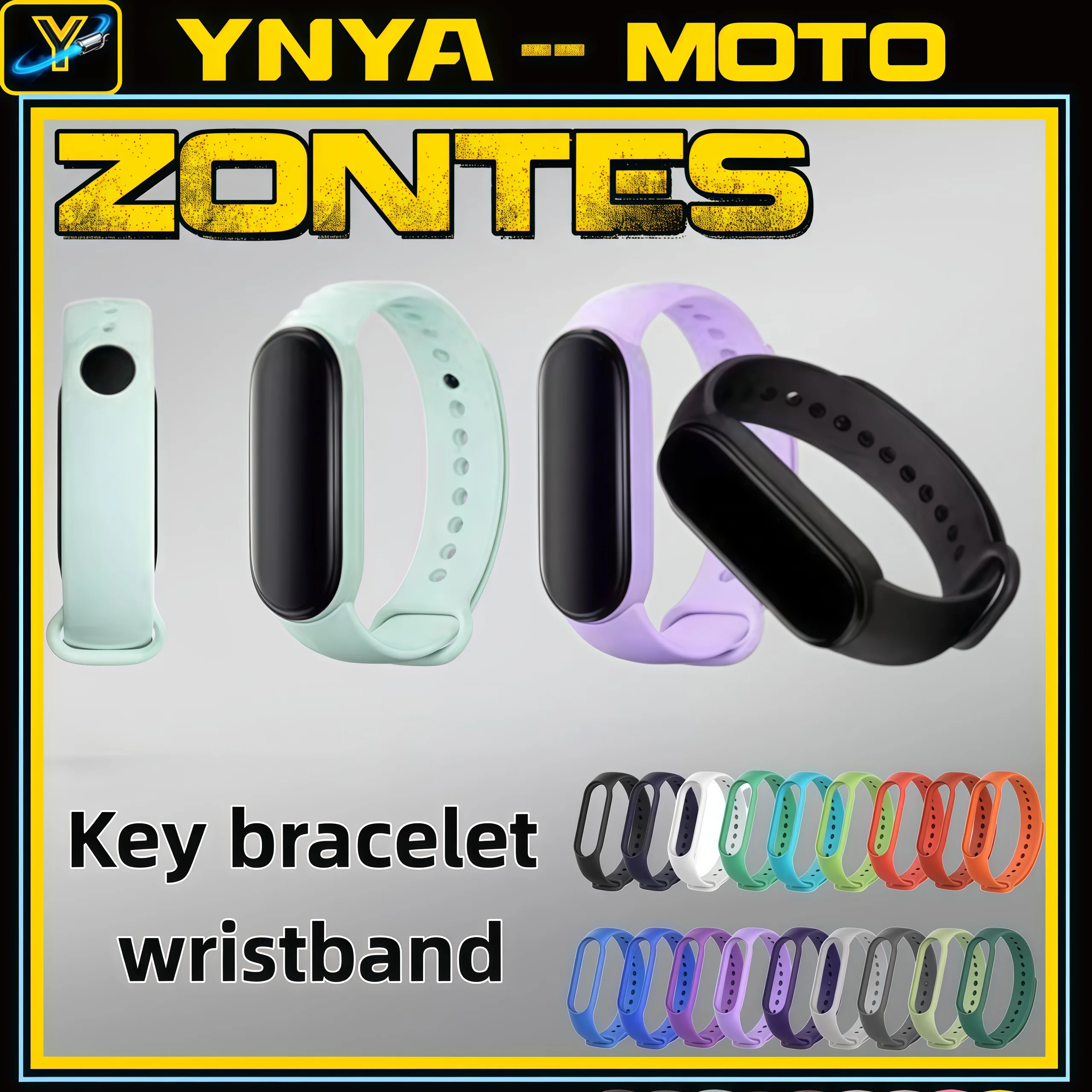 For ZONTES all models 350/368G/M/D/E/K motorcycle keyless start 368D electronic key cover 368M/E modified bracelet accessories