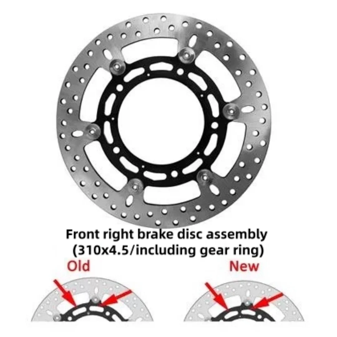 FOR ZONTES 703F front fork assembly,handlebar pads,upper and lower connecting plates,mudguards, shock absorbers, front wheel hub - Image 3