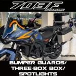 FOR ZONTES 703F Bumper Side Boxes, Three-Box Boxes, Rear Box, Spotlights, Rally Motorcycle Protective Bar, Auxiliary Fuel Tank