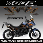 FOR ZONTES 703F Fuel Tank Sticker Decal, Anti-slip and Wear-resistant Fuel Tank Sticker, Body Protector, Side Sticker