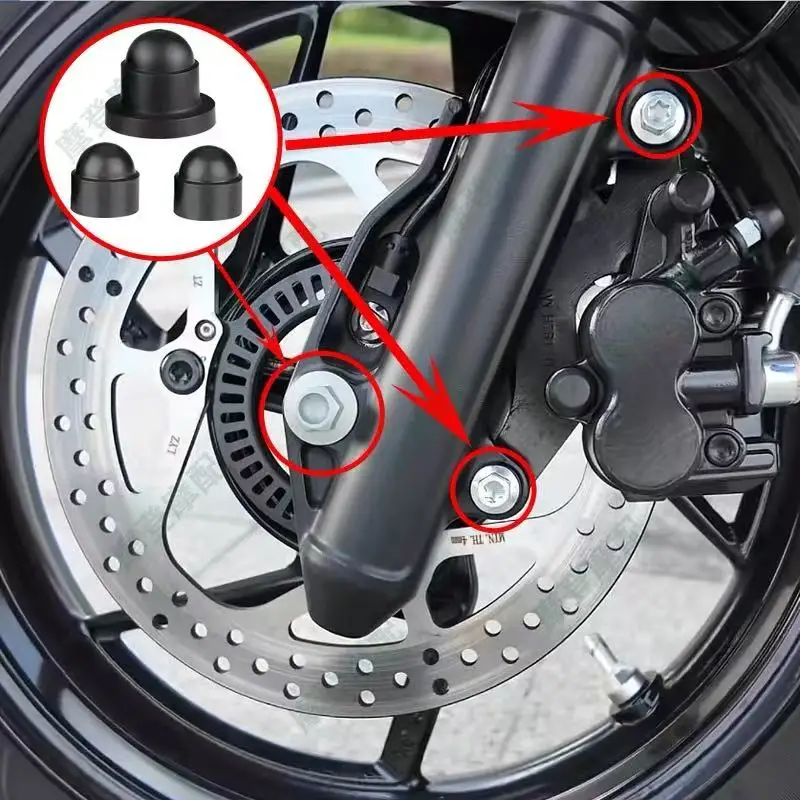 FOR ZONTES 150X Scooter Modification Parts: Front Wheel Axle Fork Shock Absorber Bolts, Dustproof and Waterproof Caps - Image 3