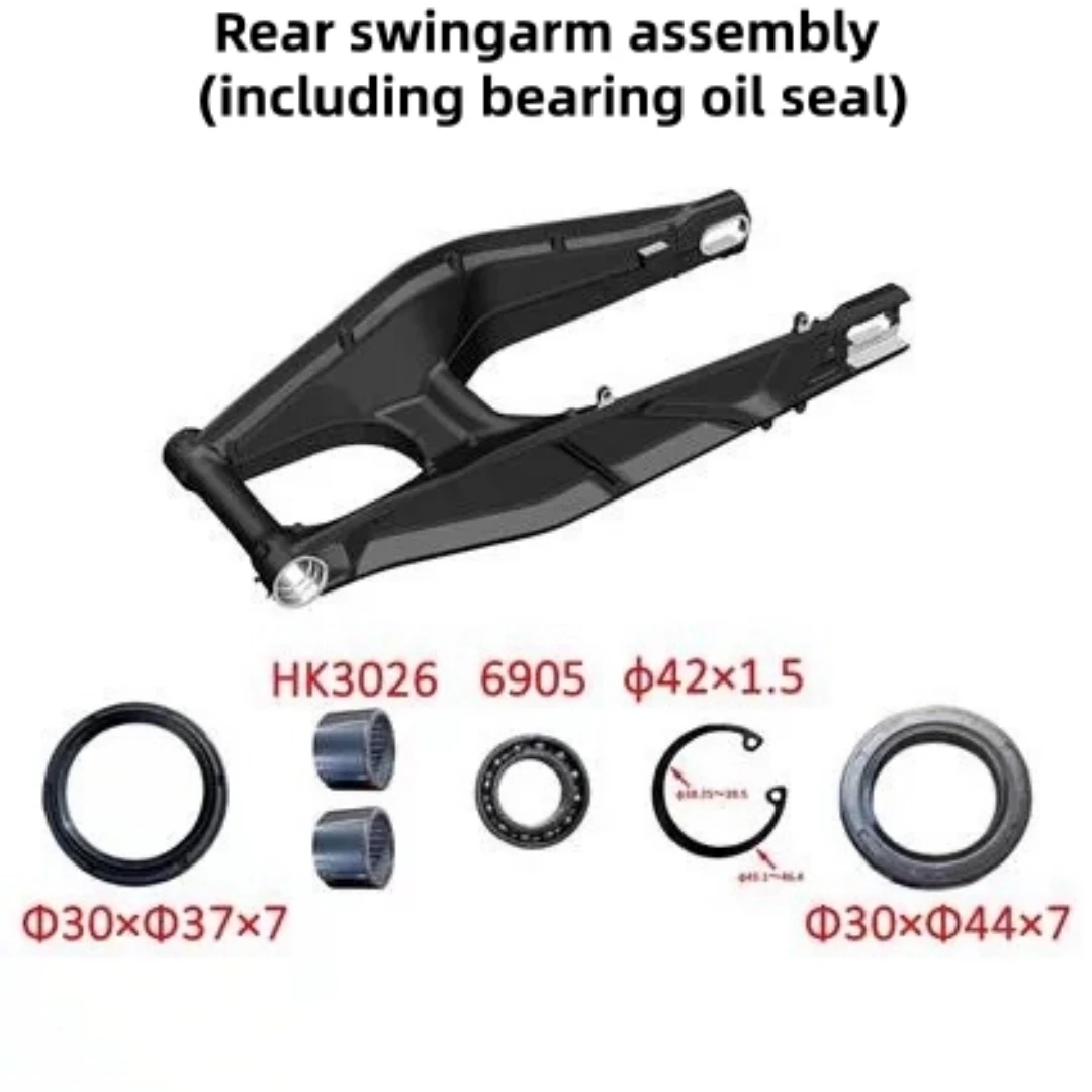 FOR ZONTES 703F Rear Swing Fork, Rear Wheel,Hollow Axle, Rear Shock Absorber,Triangular Link, Straight Link, External Brake Disc - Image 2