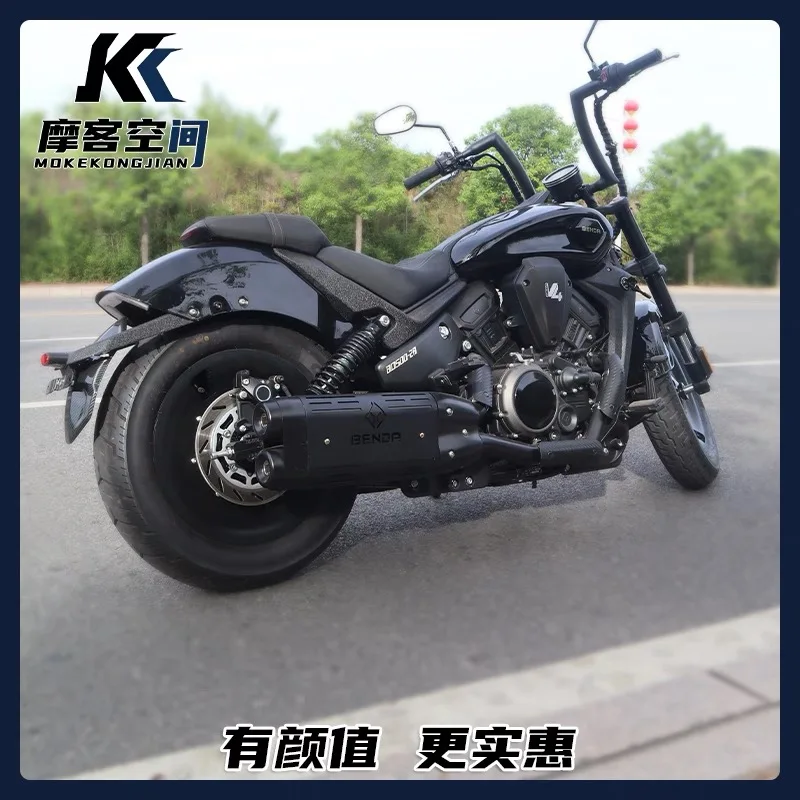 Suitable for BENDA Dark Flag-500 exhaust pipe heat shield Dark Flag-500Por version heat shield decorative cover dedicated non-de - Image 5