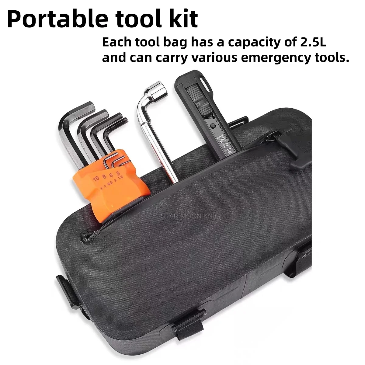 FOR ZONTES 703F Motorcycle Side Bracket Tool Bag Waterproof Hanging Bag TPU Side Bag Motorcycle Commuting and Touring Gear - Image 3