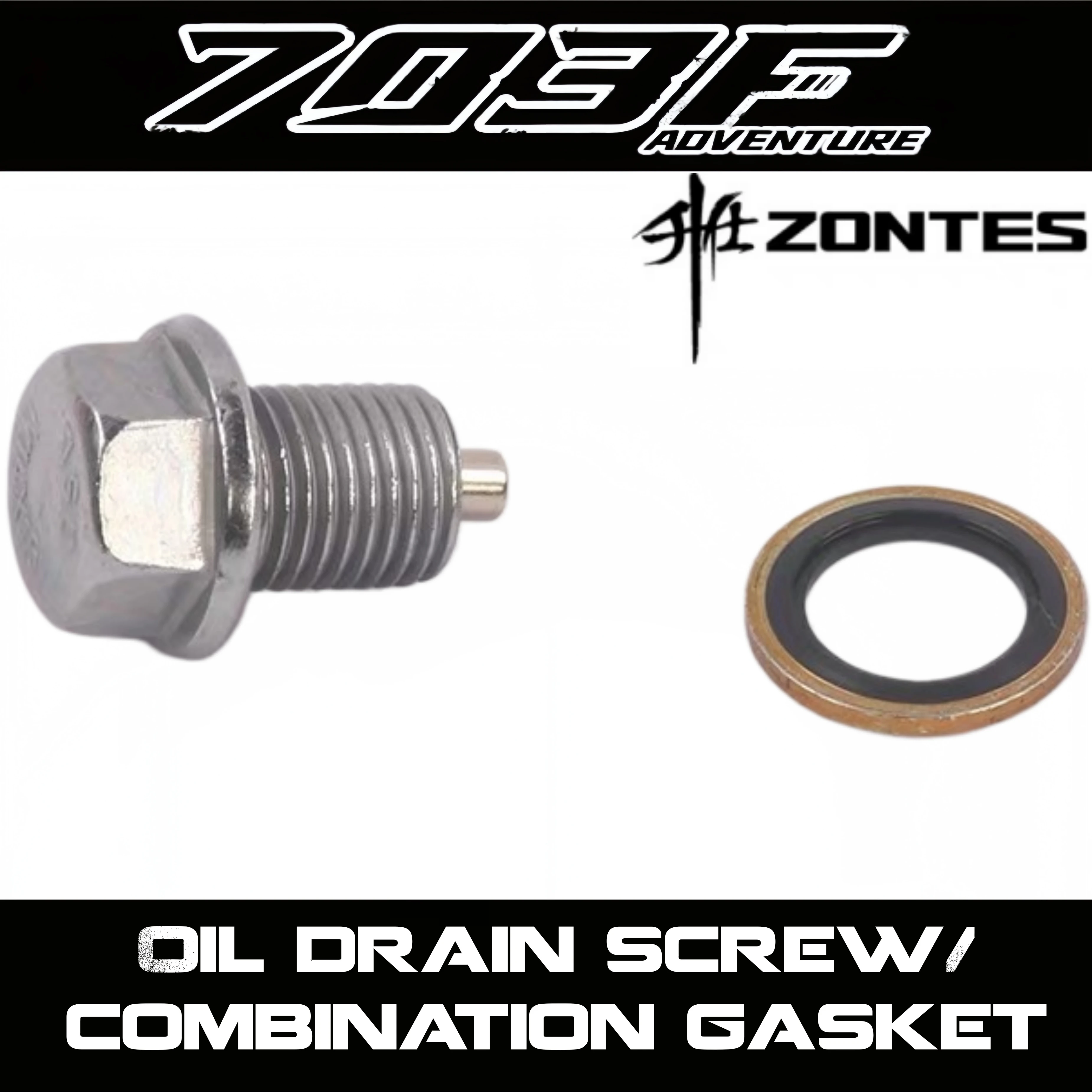 FOR ZONTES 703F/703RR/703T Motorcycle Oil Drain Screw Bolt Sealing Gasket Maintenance Oil Drain Screw Accessories