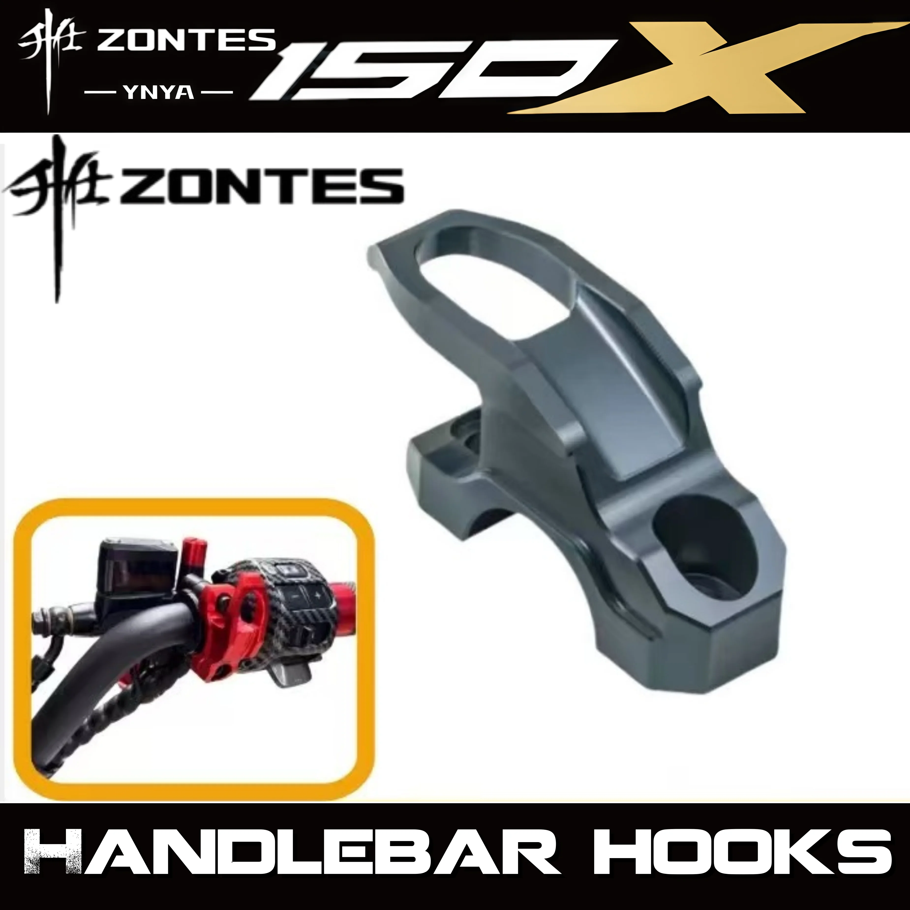 FOR ZONTES 150X Conversion Pump Truck Handlebar Hook Function, Luggage Hook Accessories