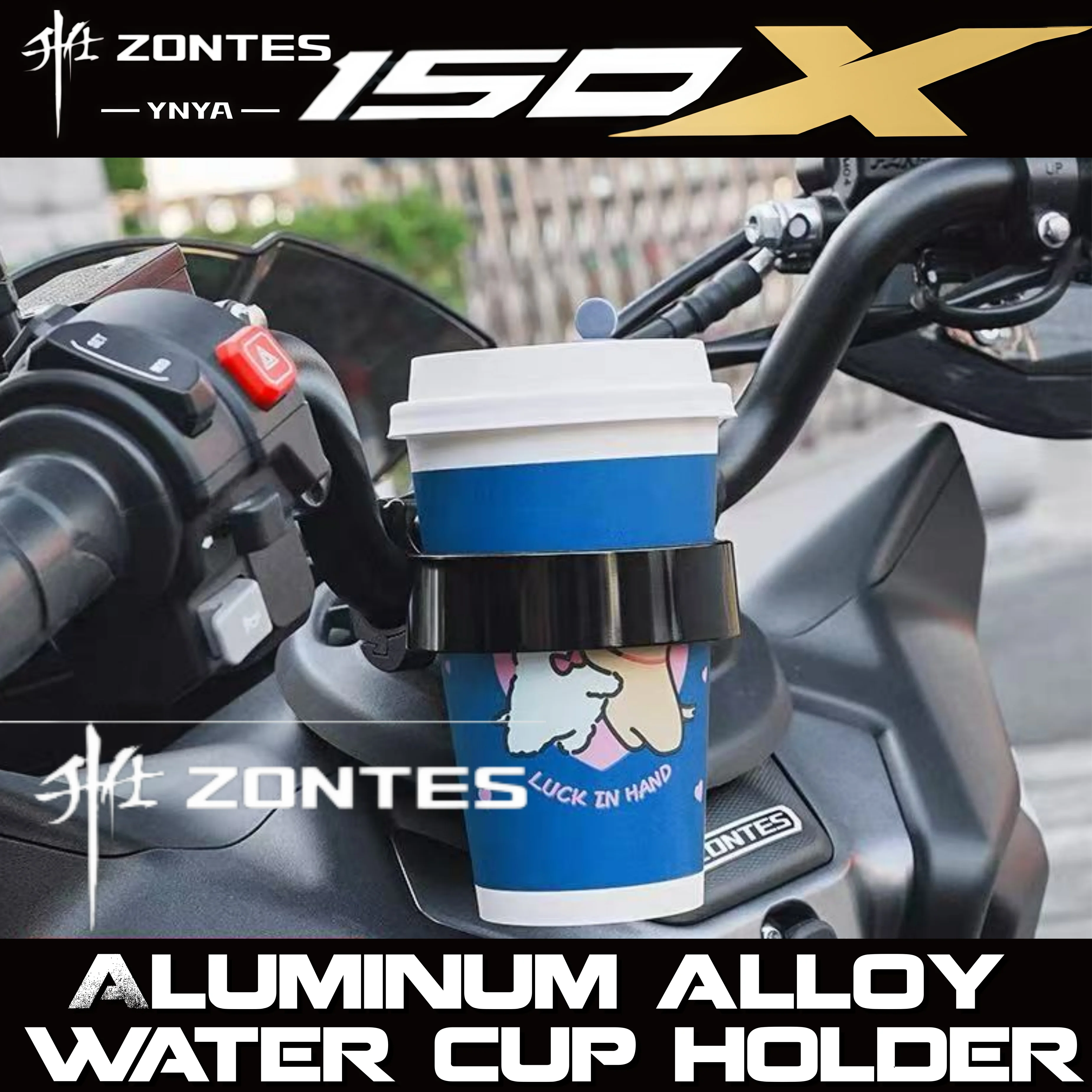 FOR ZONTES 150X Modified Beverage Cup Holder Aluminum Alloy Water Bottle Holder Motorcycle Travel Mount