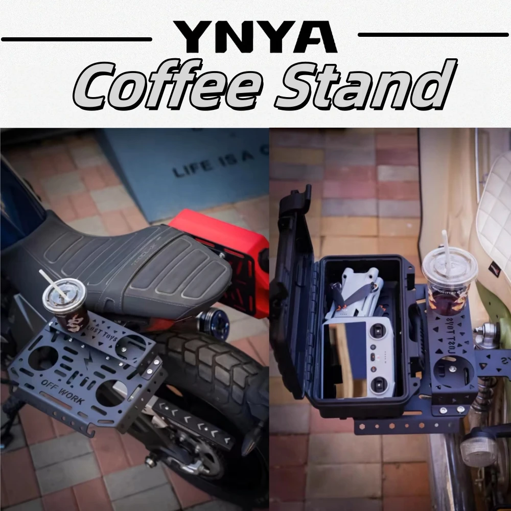For motorcycle universal camping folding rack folding panel coffee rack motorcycle mounting side rack