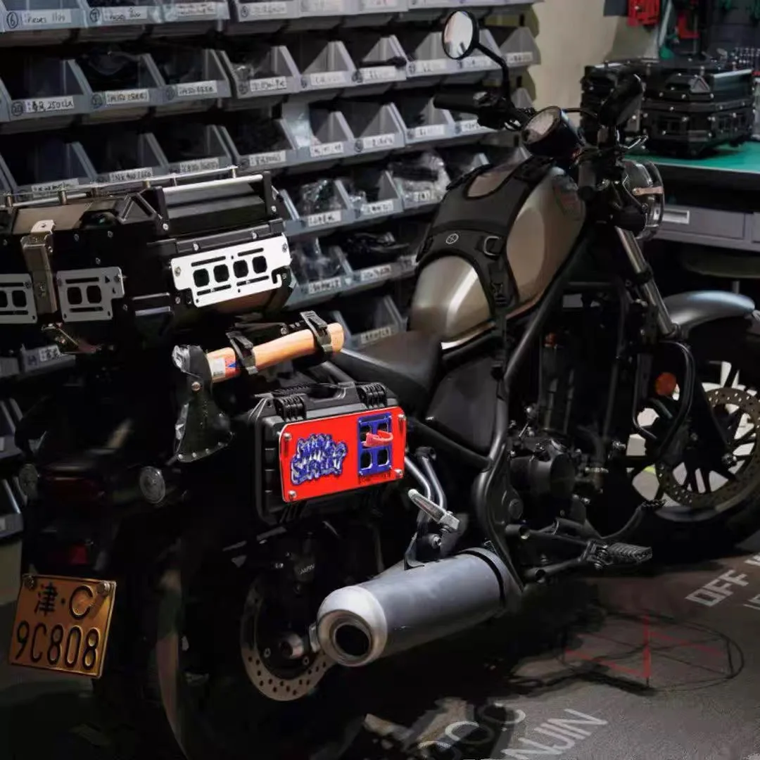 Suitable for CM300 SRV300 and other 150-300 cruise motorcycles, universal motorcycle travel rear rack combination set - Image 3