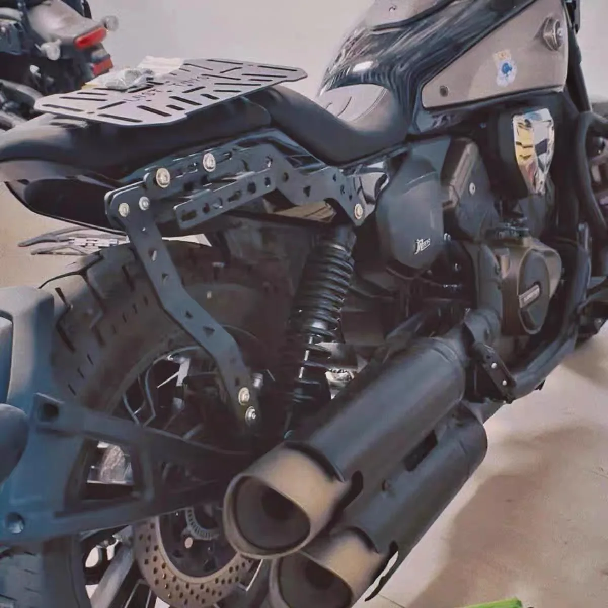 For QJMOTOR SRV600 modified side bag bracket to expand the non-destructive installation mounting system motorcycle waterproof si - Image 5