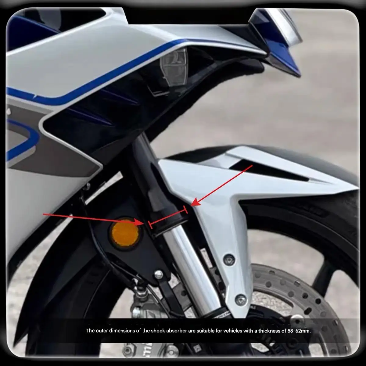 FOR ZONTES 703F front shock absorber winglet racing carbon fiber textured side wings non-destructive modification - Image 3