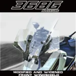 FOR ZONTES 368G windshield modification GV model with high transparent windshield and rain shield accessories
