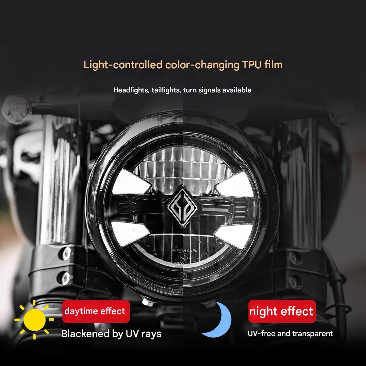 For BENDA Dark Flag950 colorful light film taillight protection sticker rearview mirror film modified accessories - Image 5