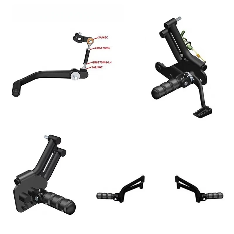 FOR ZONTES 125C motorcycle front, rear, left, and right foot pedals, footrests, pedals, brake pedals, shift levers - Image 2