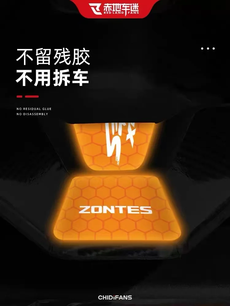 FOR ZONTES 150X rear reflective stickers, decorative accessories, safety warning film, mudguard modification - Image 2