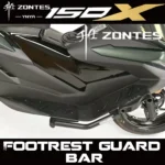 FOR ZONTES 150X safety bars, footpegs, crash blocks, bumpers, tail rack, backrest, exhaust manifold modification parts