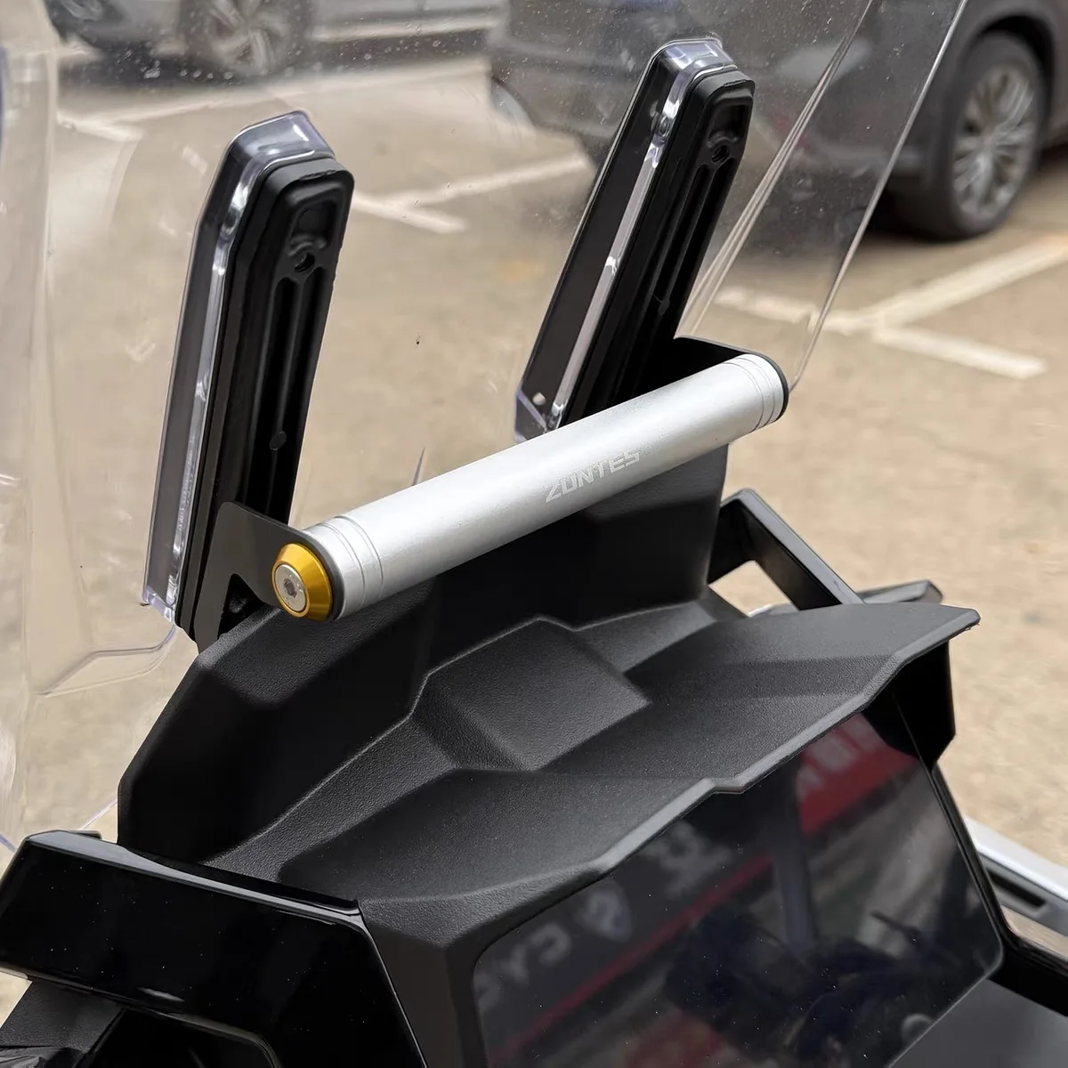Aluminum alloy bracket for ZONTES 26 703F modified car front crossbar navigation phone holder car computer mount. - Image 4