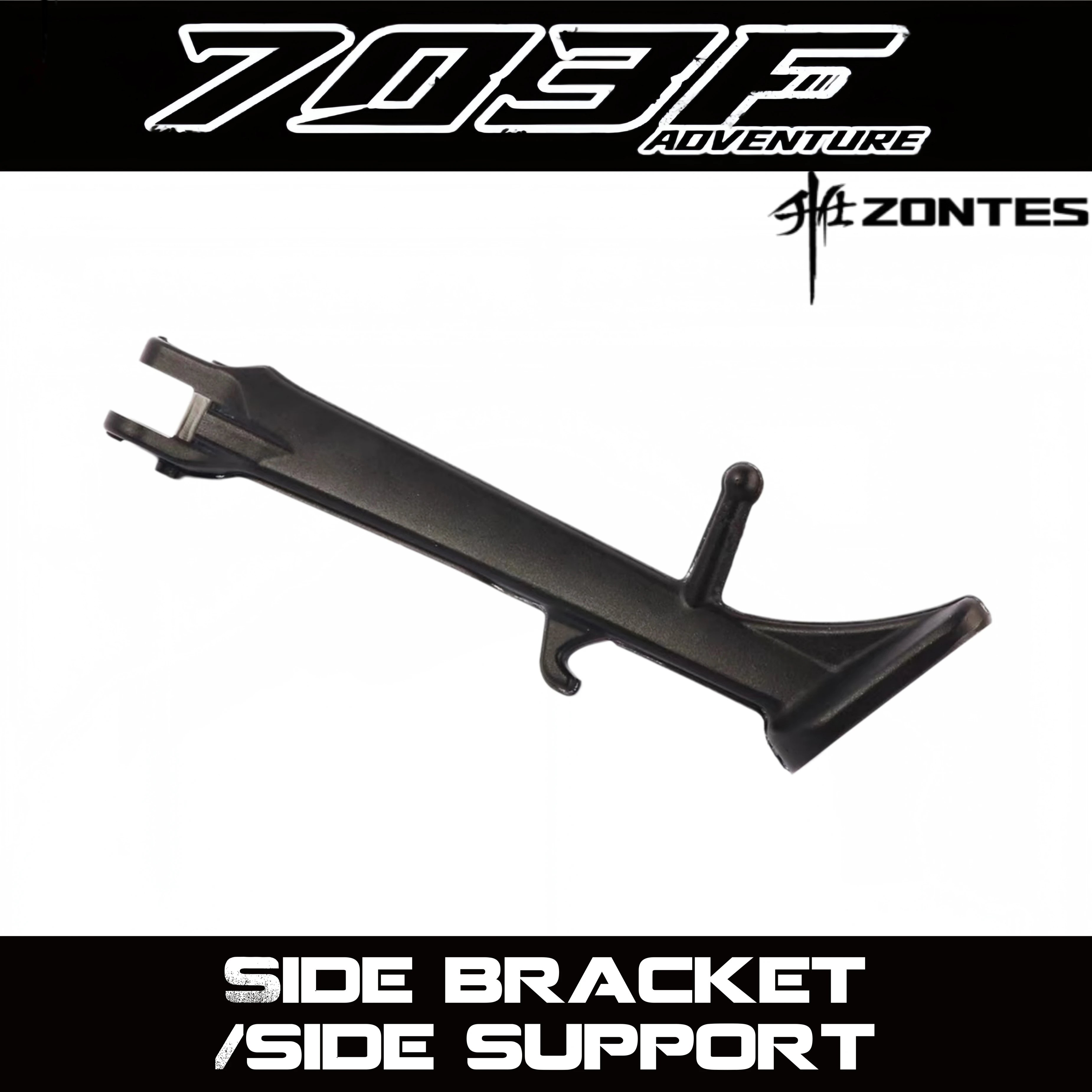 FOR ZONTES 703F Three-Cylinder ADV Side Stand Bracket, Parking Bracket ZT703-F Pull Side Stand, 19-inch & 21-inch
