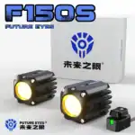 FUTURE EYES F150-S Concealed Motorcycle Led Driving Lights Spotlight Small Size High-power 60W Superbright Lamps Front Fog Light