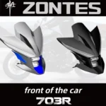 For ZONTES 703R position lights, headlight lower bracket cover, headlight lower bracket, and headlight decorative cover.